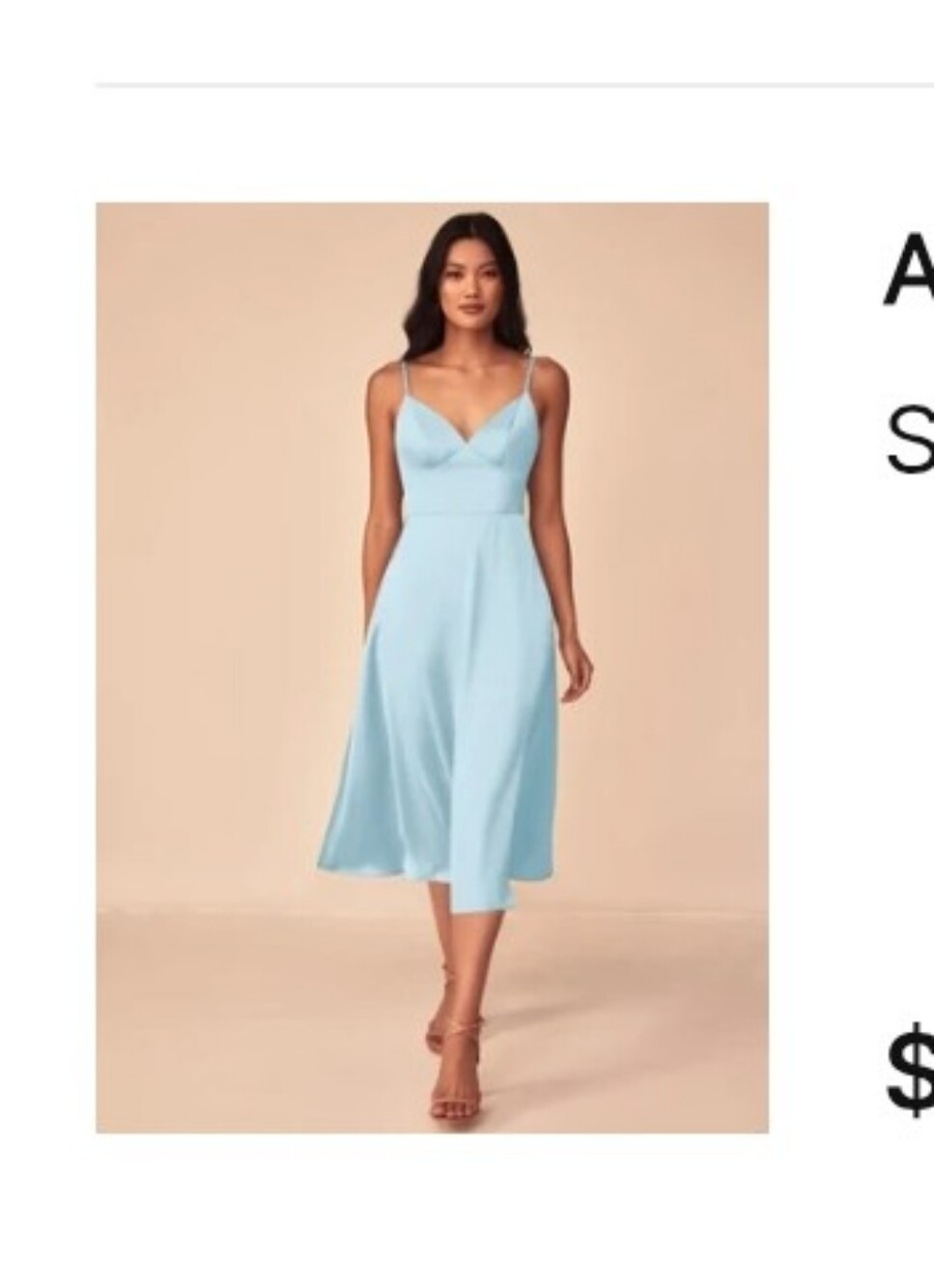 Azazie Dottie Sky Blue A0 Bridesmaid Dress